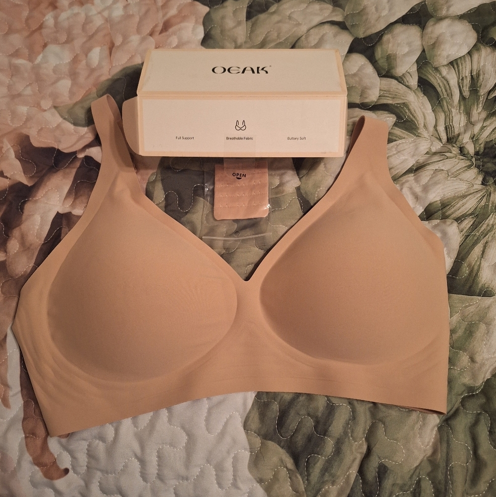 Oeak NWT Women's Seamless Tan Bra Size 3X